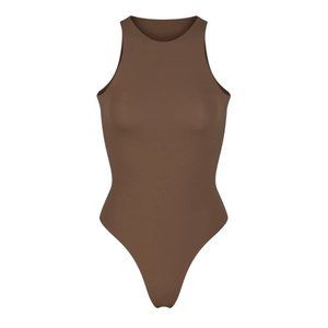 Skims Fits Everybody High Neck Bodysuit in Oxide, Size Small